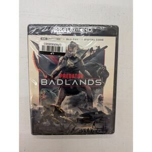 Predator Badlands 4K Ultra HD Blu-ray + Digital Code New Sealed Movie
